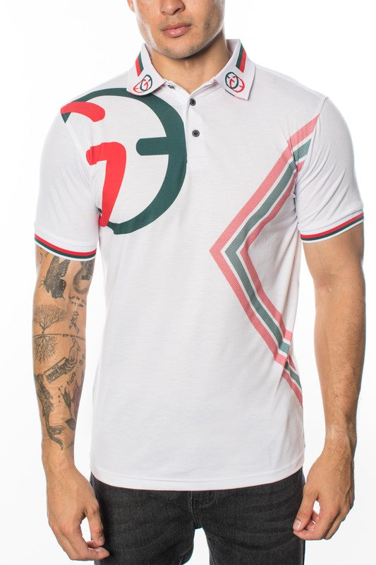 GGP-43 Dynamic Stripe Accent Polo