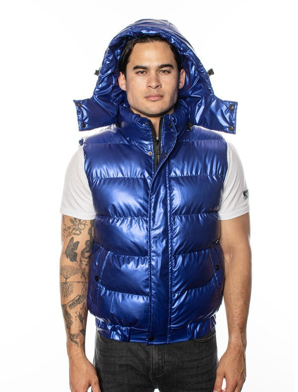 VP-11 Chic VIP Men's Vest with Detachable Hood - 6 PACK