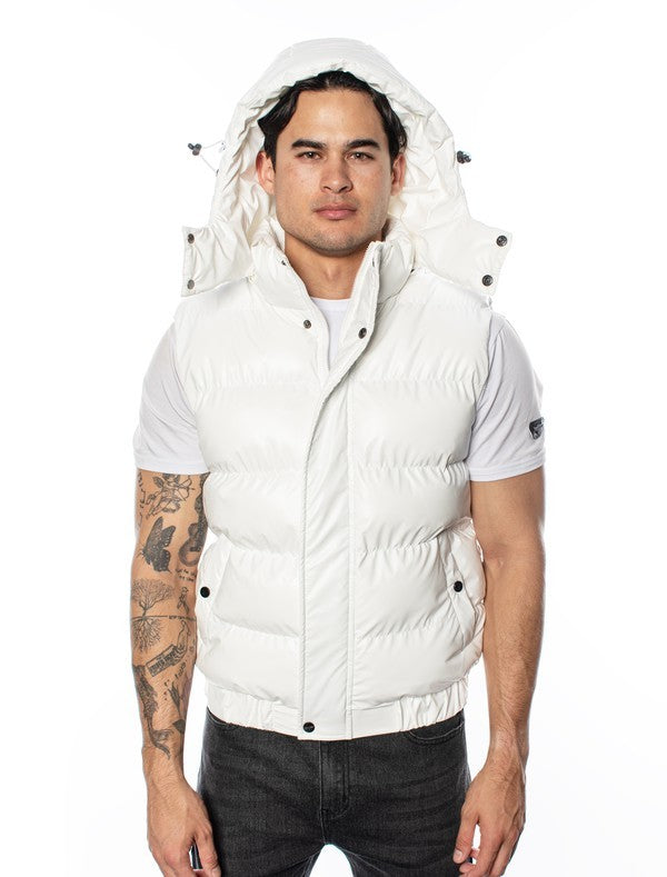 VP-11 Chic VIP Men's Vest with Detachable Hood - 6 PACK