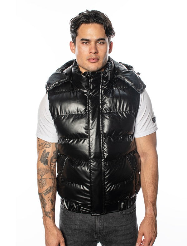 VP-11 Chic VIP Men's Vest with Detachable Hood - 6 PACK