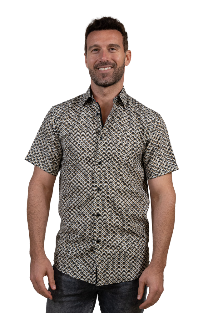 SSG22-129 Men's Printed Short Sleeve 8PK