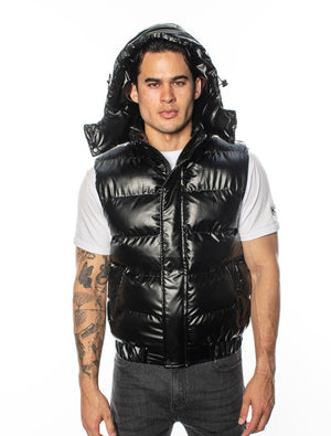 VP-11 Chic VIP Men's Vest with Detachable Hood - 6 PACK