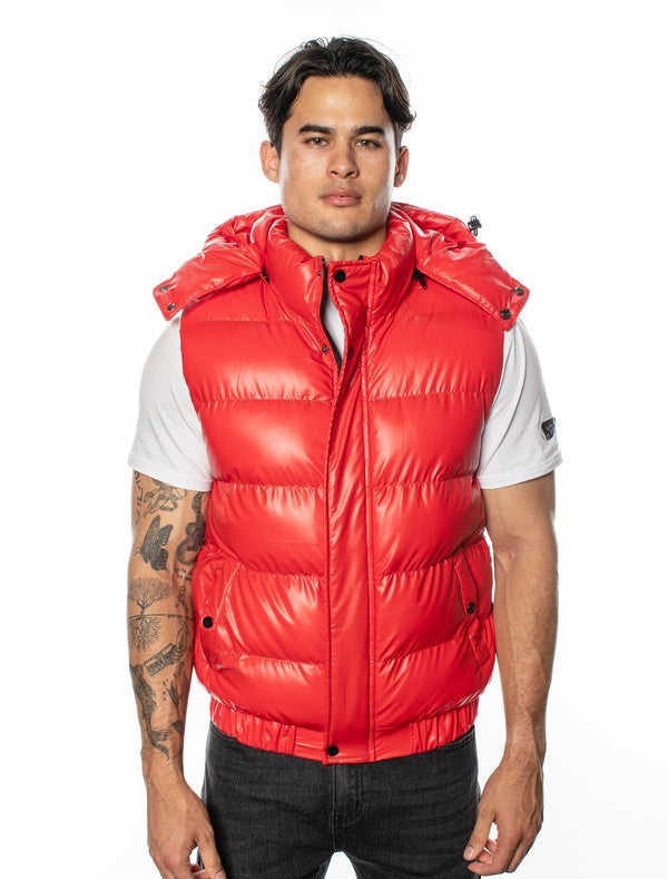 VP-11 Chic VIP Men's Vest with Detachable Hood - 6 PACK