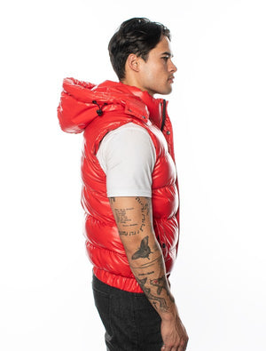 VP-11 Chic VIP Men's Vest with Detachable Hood - 6 PACK