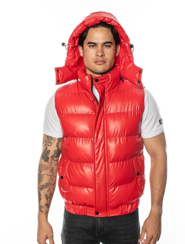 VP-11 Chic VIP Men's Vest with Detachable Hood - 6 PACK