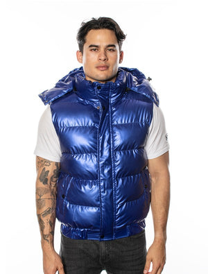 VP-11 Chic VIP Men's Vest with Detachable Hood - 6 PACK