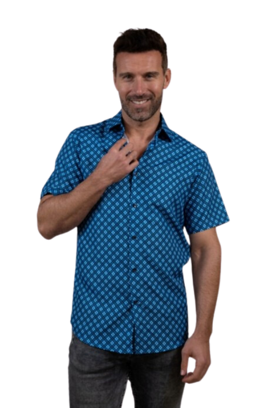 SSG22-169 Men's Printed Short Sleeve 8PK