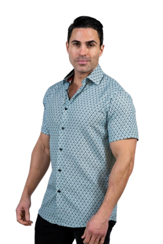 SSG22-175 Men's Printed Short Sleeve 8PK