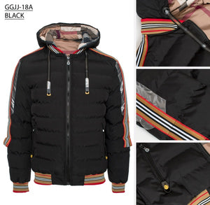 GGJJ-18A PUFFY DETACHABLE HOOD JACKET