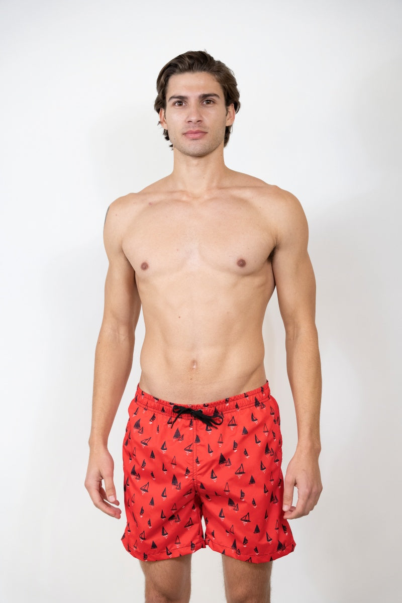 SS-1013 PRINTED SWIM SHORTS 12 PACK