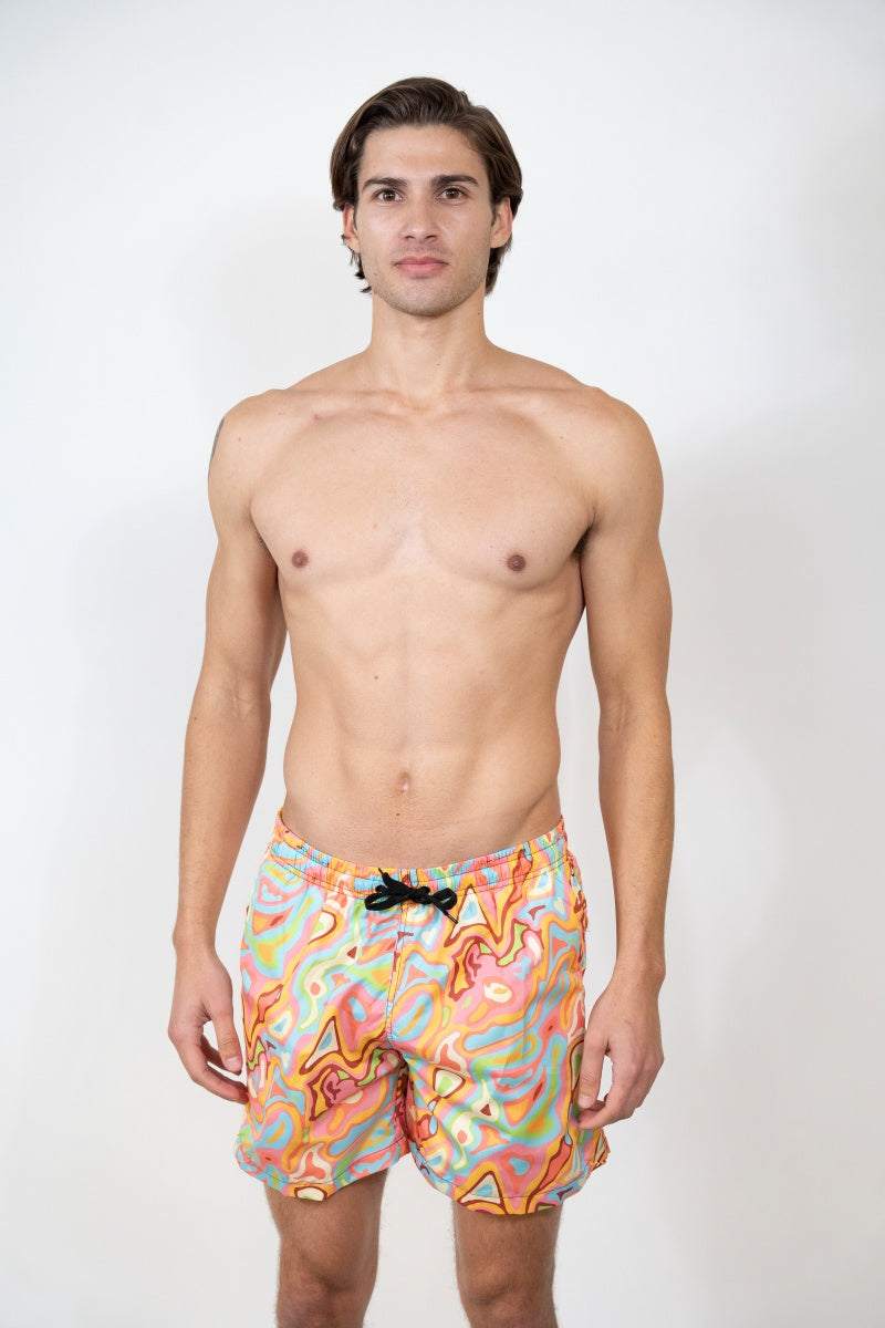 SS-1028 PRINTED SWIM SHORTS 12 PACK